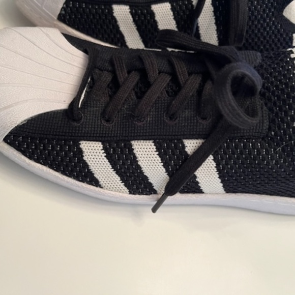 ADIDAS ORIGINALS SUPERSTAR 80S PRIMEKNIT W "CORE BLACK" - Picture 4 of 9